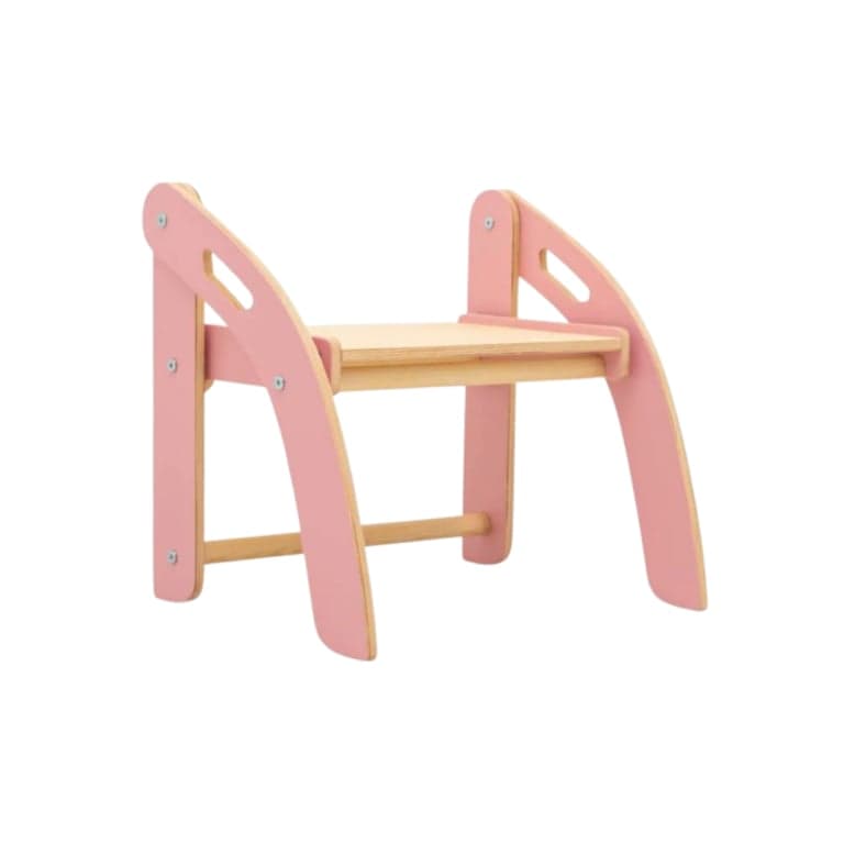 ChildUniverse Wooden Stepping Stool Pink