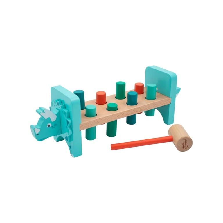 Montessori Jumini Animal-Themed Hammer Bench Dinosaur