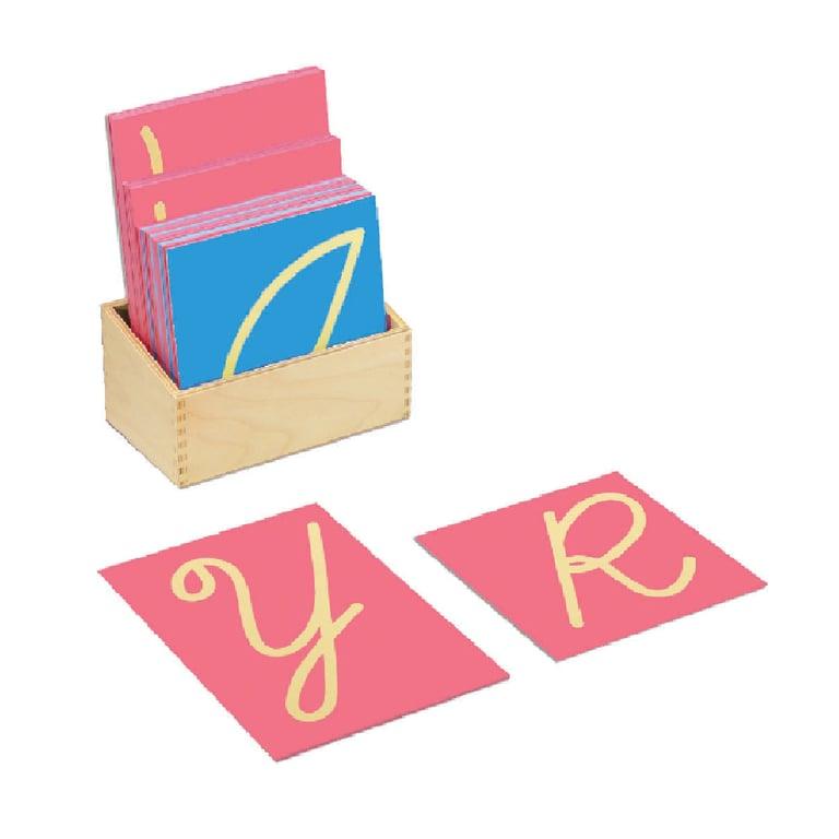 Montessori Bruins Montessori Sandpaper Capitals Cursive With Box