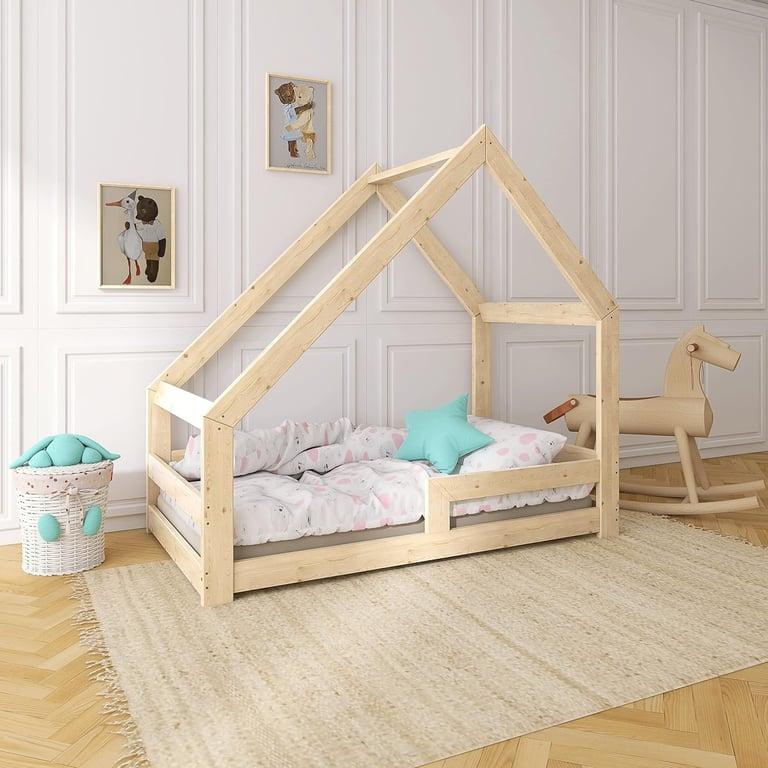 Montessori Need Sleep House Floor Bed With Slatted Frame 90 x 200 cm