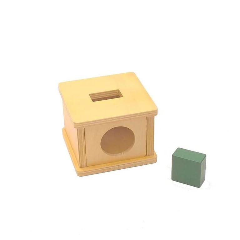 Montessori Pink Montessori Imbucare Box With Rectangular Prism