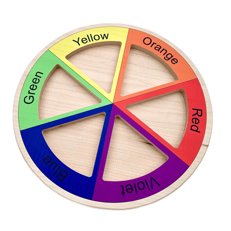 Montessori Sensory Play Round Color Sorting Tray