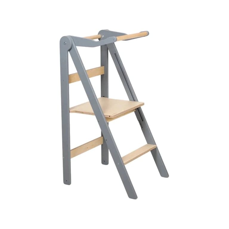 Lumbary Foldable Helper Tower Gray
