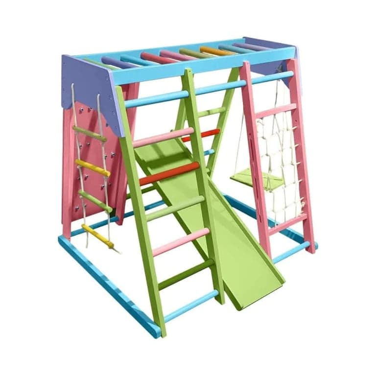Avenlur Magnolia 7-in-1 Indoor Playground Large Rainbow