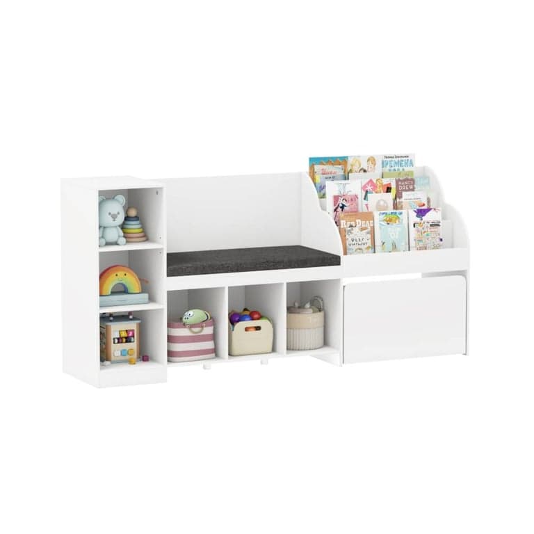 Costway 4-in-1 Toy Organizer With Reading Nook