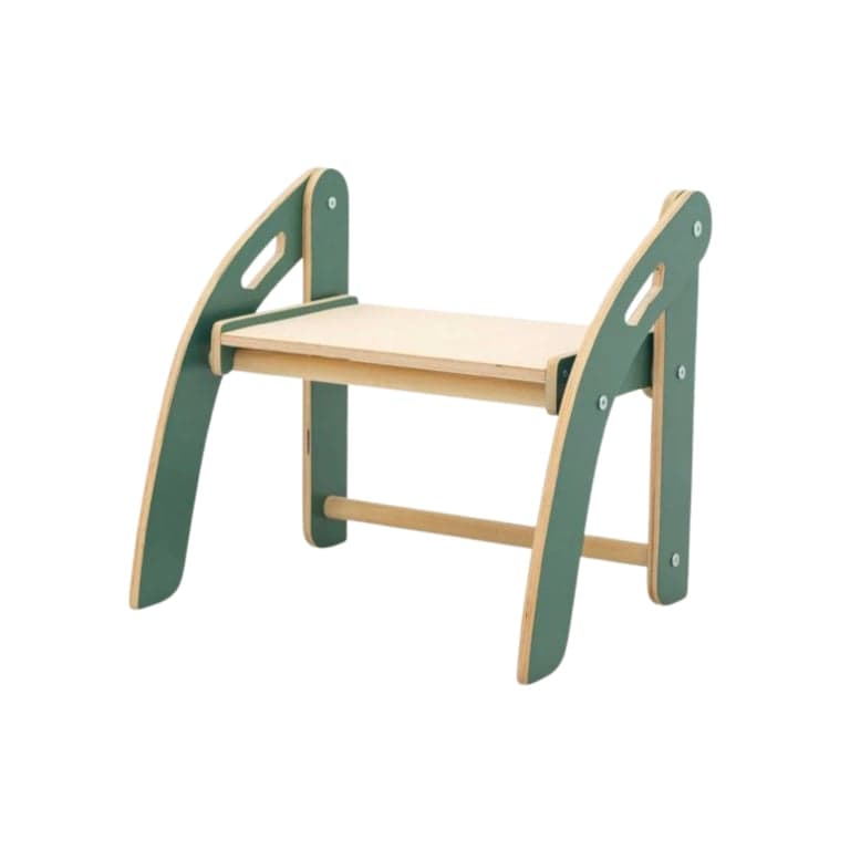 ChildUniverse Wooden Stepping Stool Dark Green