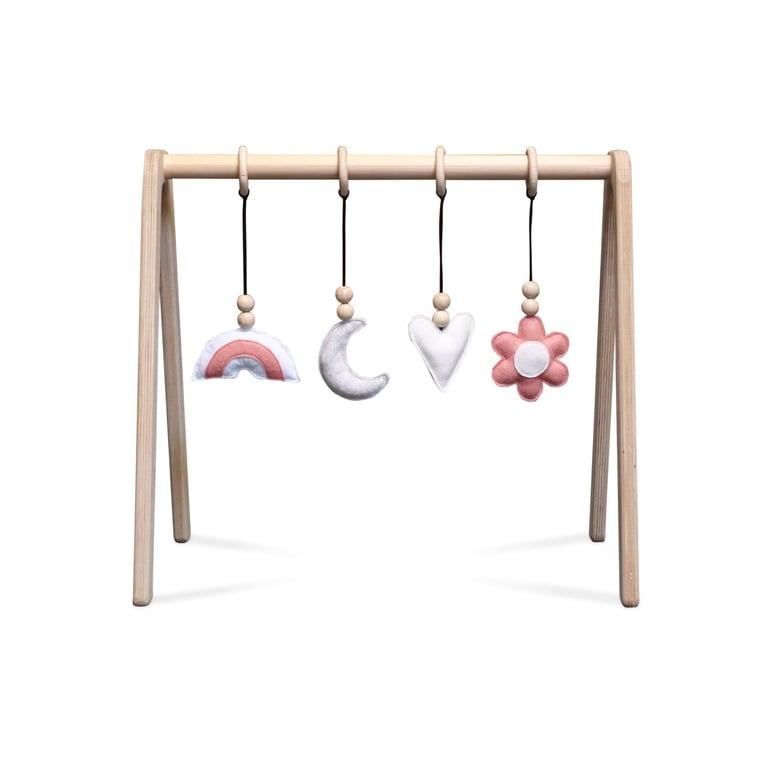 Montessori toddie.nl Skinnie Wooden Baby Play Gym Blank Girl