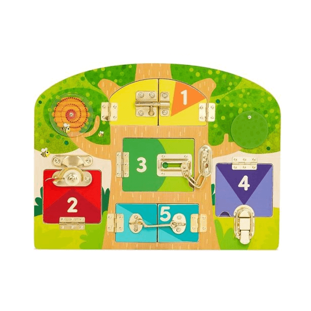 Montessori Battat Education Lock & Latch Board