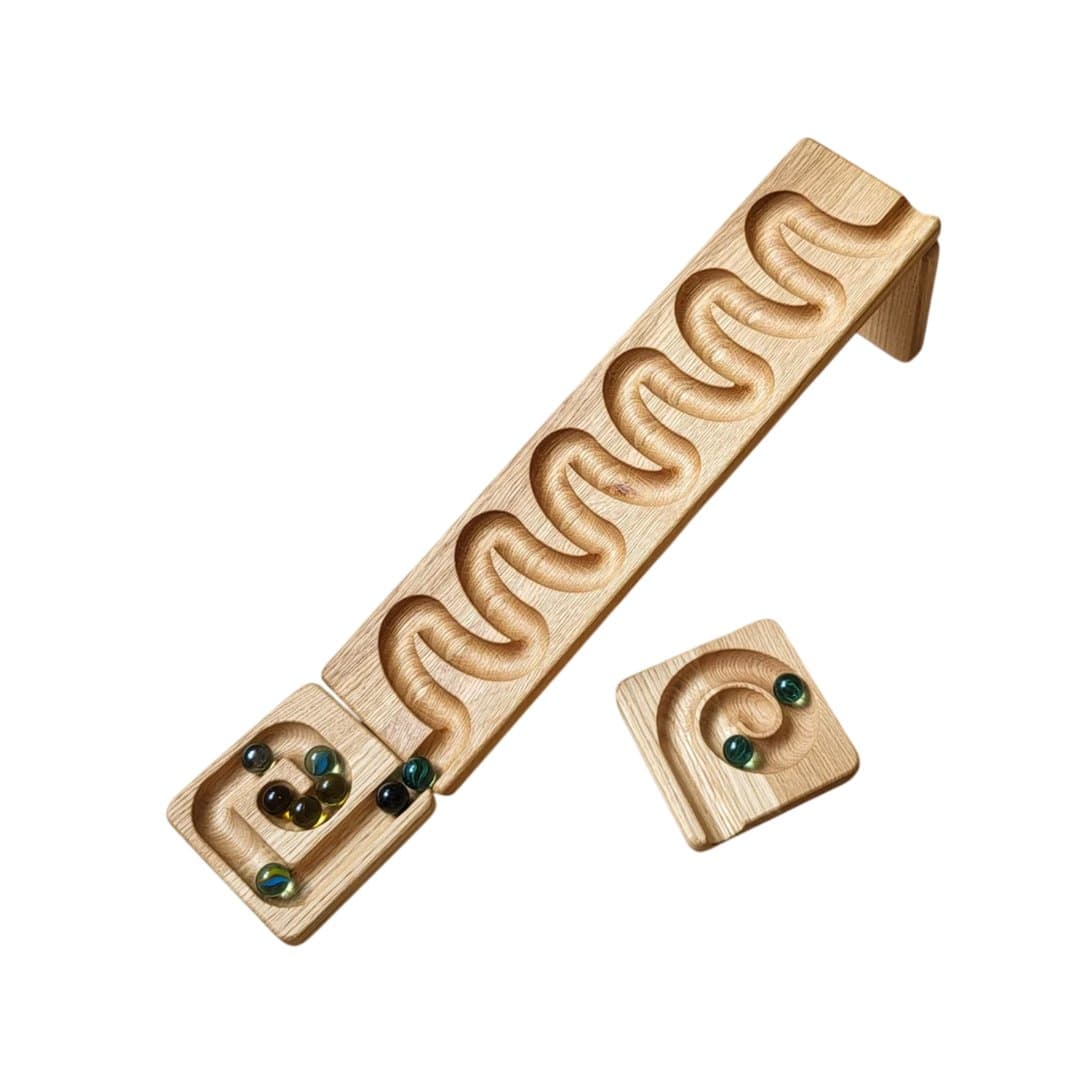 THREEWOOD Marble Run Track Set of 1 Waves