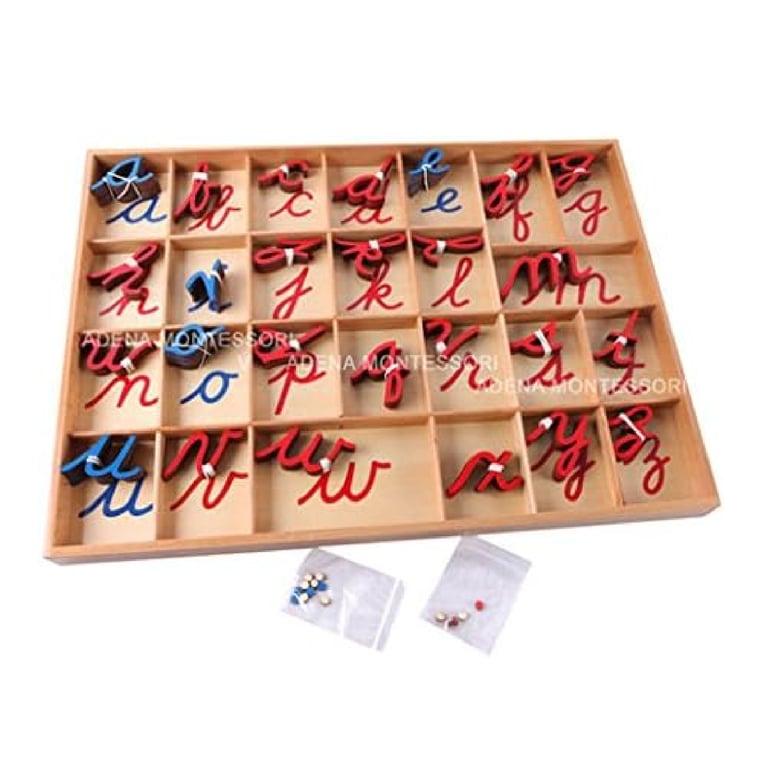 Montessori Adena Montessori Moveable Alphabet Small Cursive