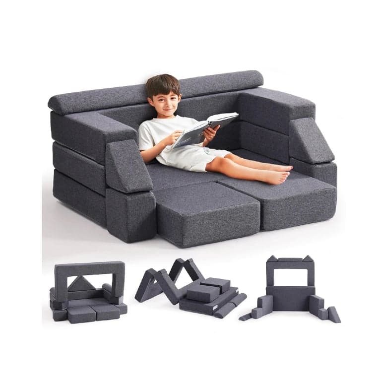 Robud Modular Play Couch Grey