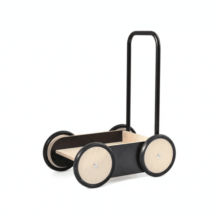 Ooh Noo Push Walker Wagon Black