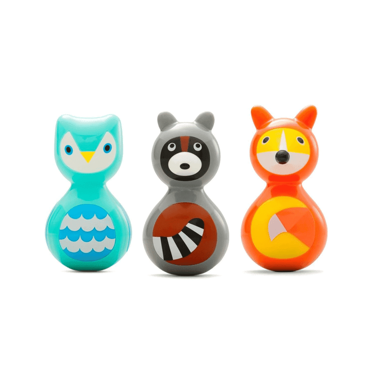 Montessori Kid O Woodland Animals Wobble Toys