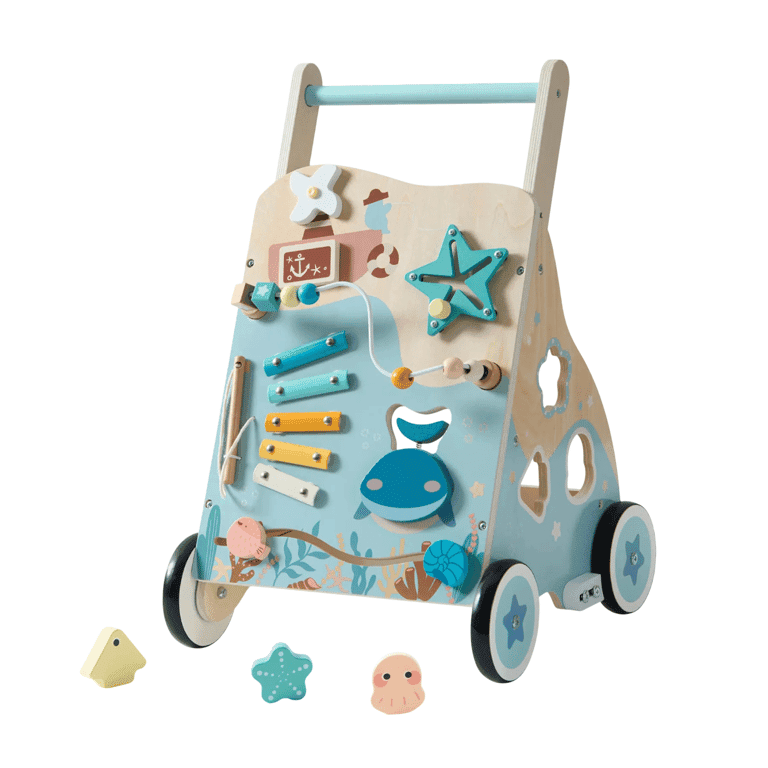Robud Wooden Infant Push Walker Toy