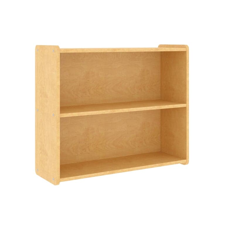 Tot Mate Preschool Shelf Storage Small Maple Assembled