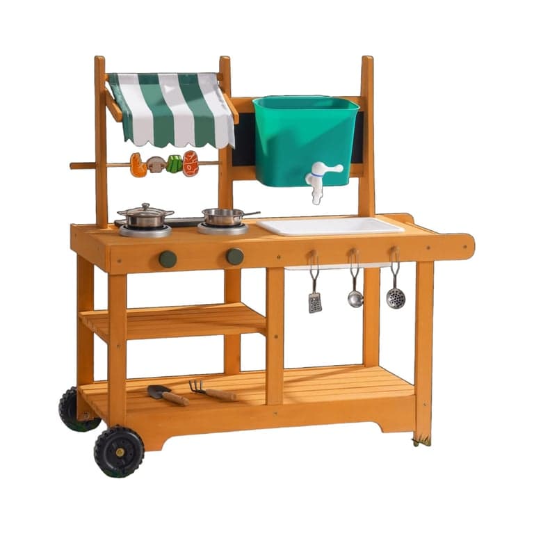 Robud Mud Kitchen With Canopy and Wheels