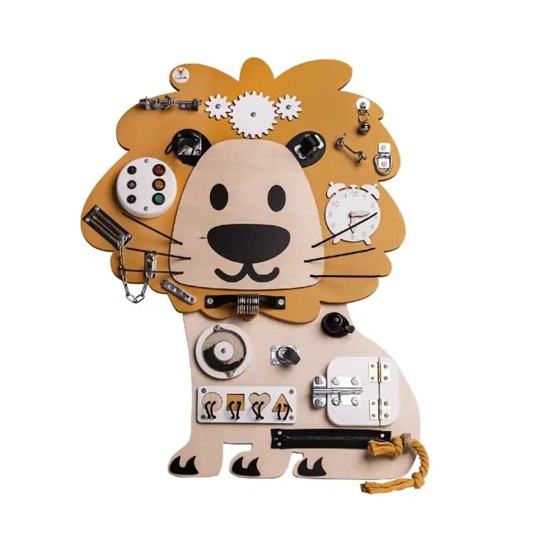 Foxy Family Busy Board Edmund the Lion No Name With Stand