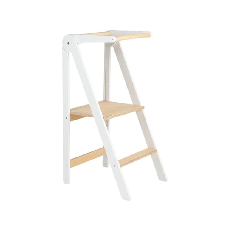 Lumbary Foldable Kitchen Tower White