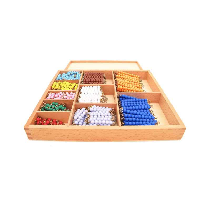 Montessori Pink Montessori Decanomial Bead Box