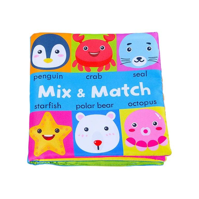 Montessori Seaside-Montessori Match and Mix Cloth Book Marine Life