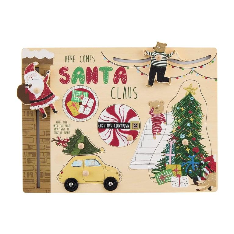 Montessori Mud Pie Kids Christmas Busy Board Santa Claus