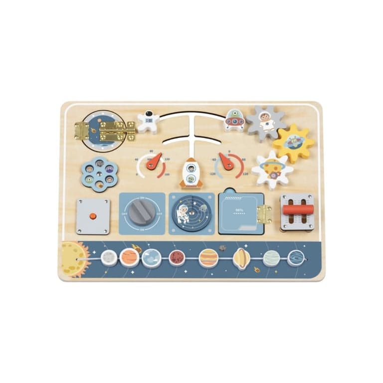 Tooky Toy Busy Board Astronaut Spaceship