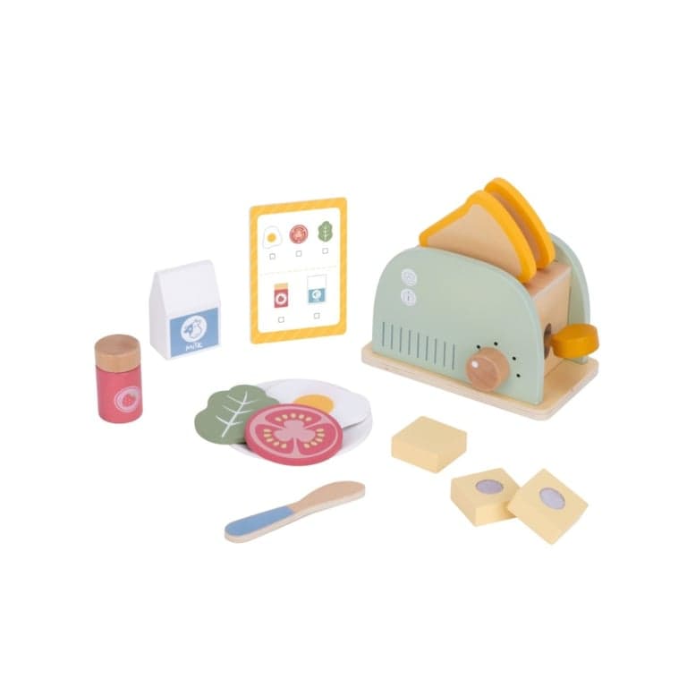Woopie Green Toaster Set