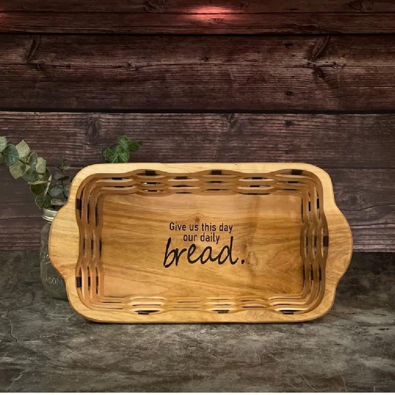 Montessori Teaberry Wood Wooden Bread Basket