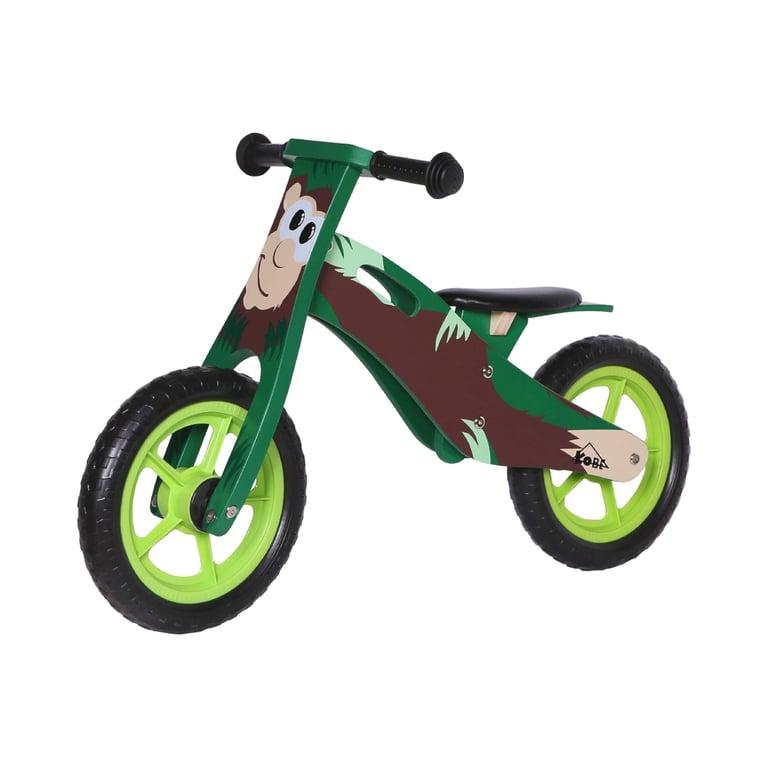 Montessori Kobe Toy Company Wooden Balance Bike Brown