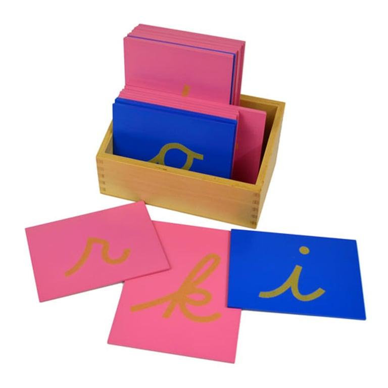 Montessori Thinkamajigs Sandpaper Letters Lowercase Cursive