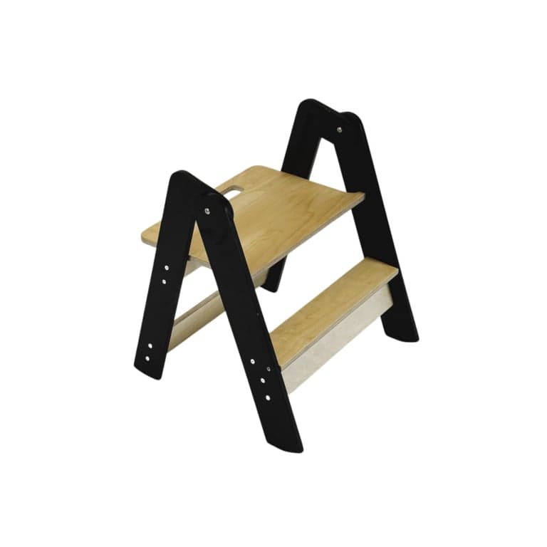 Family SCL Little Space Saving Step Stool Black/Natural