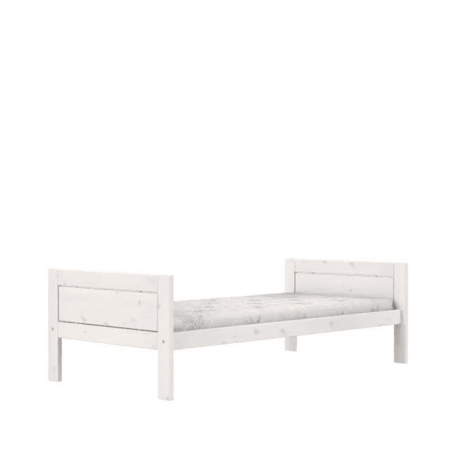LIFETIME Kidsroom Single Bed 90 x 200 cm Whitewash Deluxe