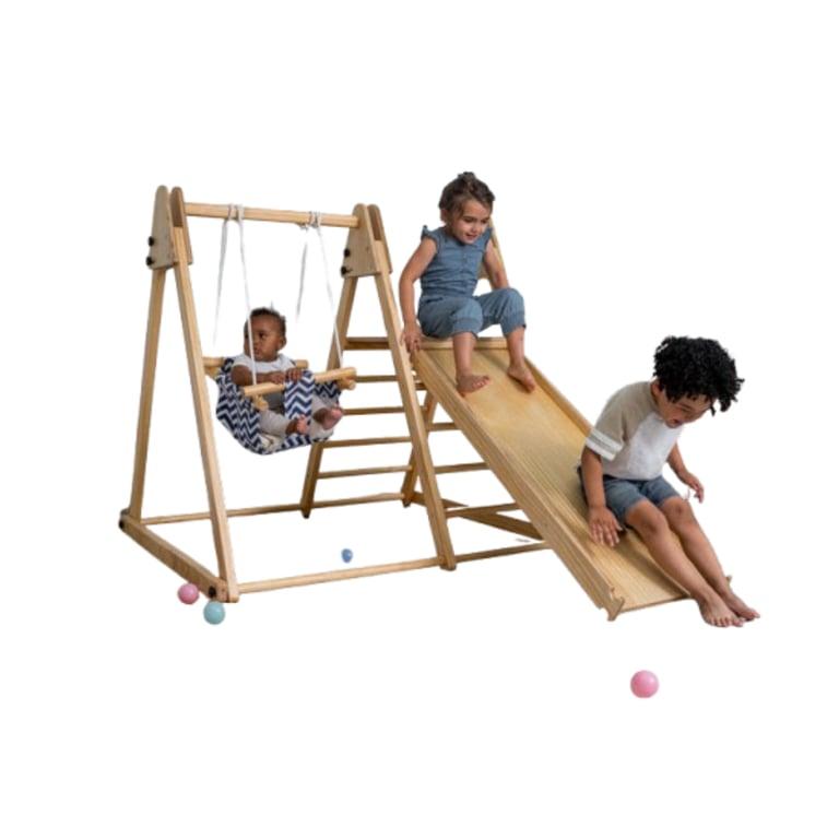 Montessori Avenlur Juniper Wood Folding Playset Indoor