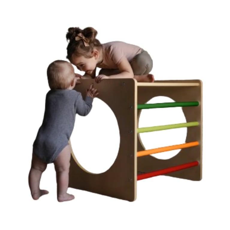 Montessori Cassarokids Climbing Cube Rainbow