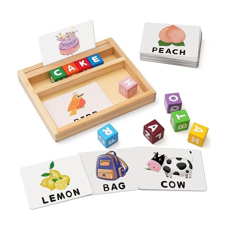 Montessori Coogam Blocks Spelling Game