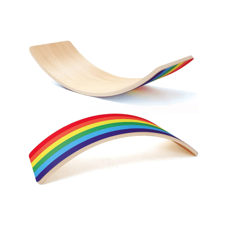 Montessori Bedmoimo Balance Board Rainbow