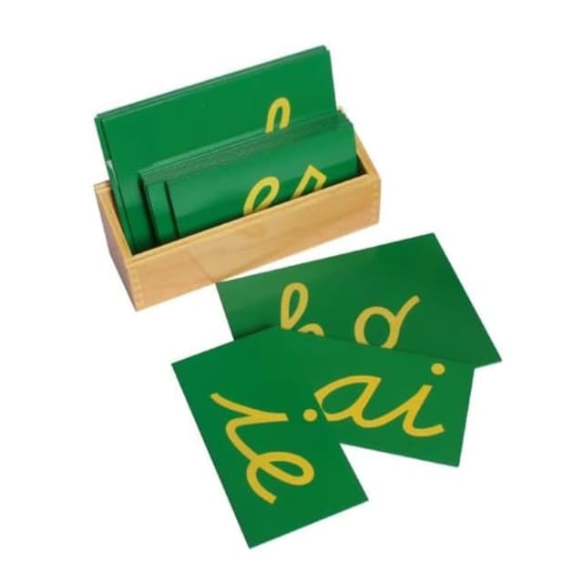 Elite Montessori Sandpaper Letters Cursive Double With Box