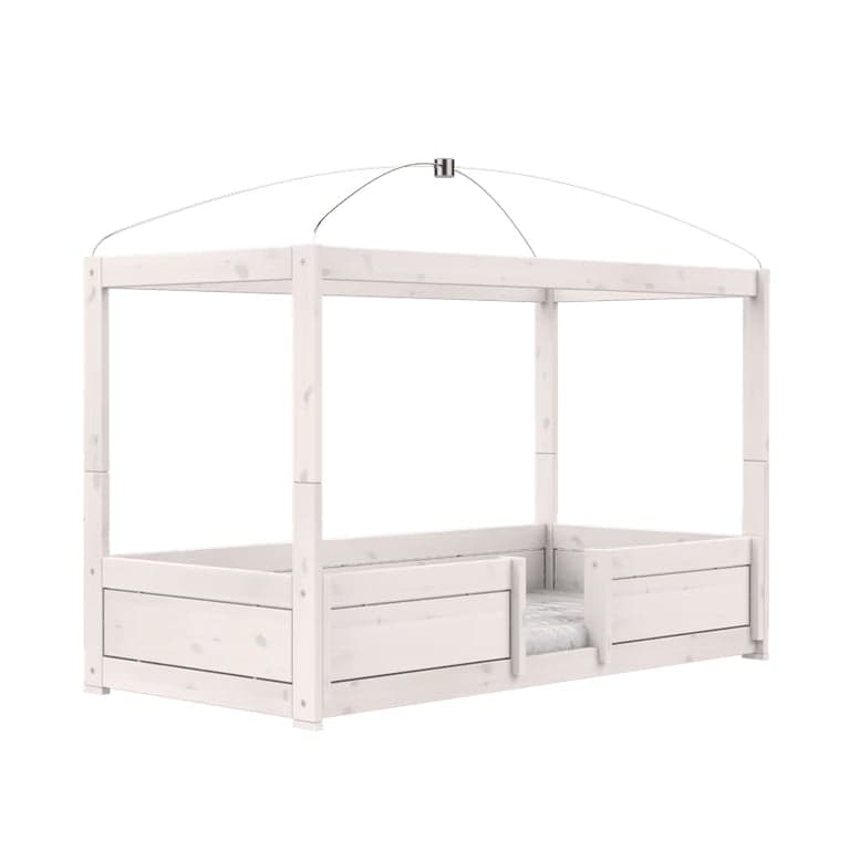 LIFETIME Kidsroom 4-in-1 Bed with Canopy Whitewash Standard
