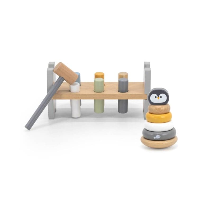 PolarB Ring Stacker With Hammer Bench Penguin