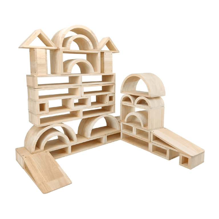 Montessori Xylolin Oversized Hollow Wooden Block Set