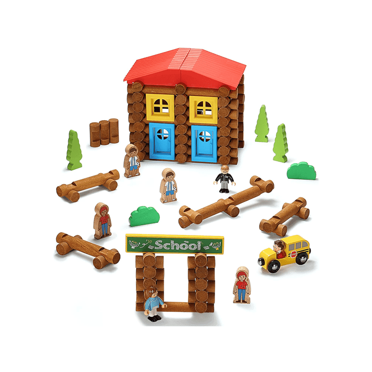 Montessori SainSmart Jr. Wooden Log Set 125 Pieces School