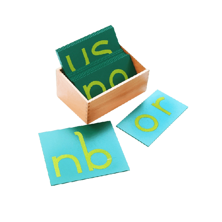 Montessori REU Leader Joy D'Nealian Style Double Sandpaper Letters With Box