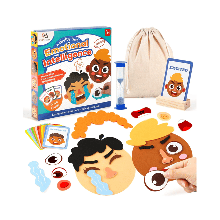 Montessori PP Opount Card Game Emotional Intelligence Activity Set