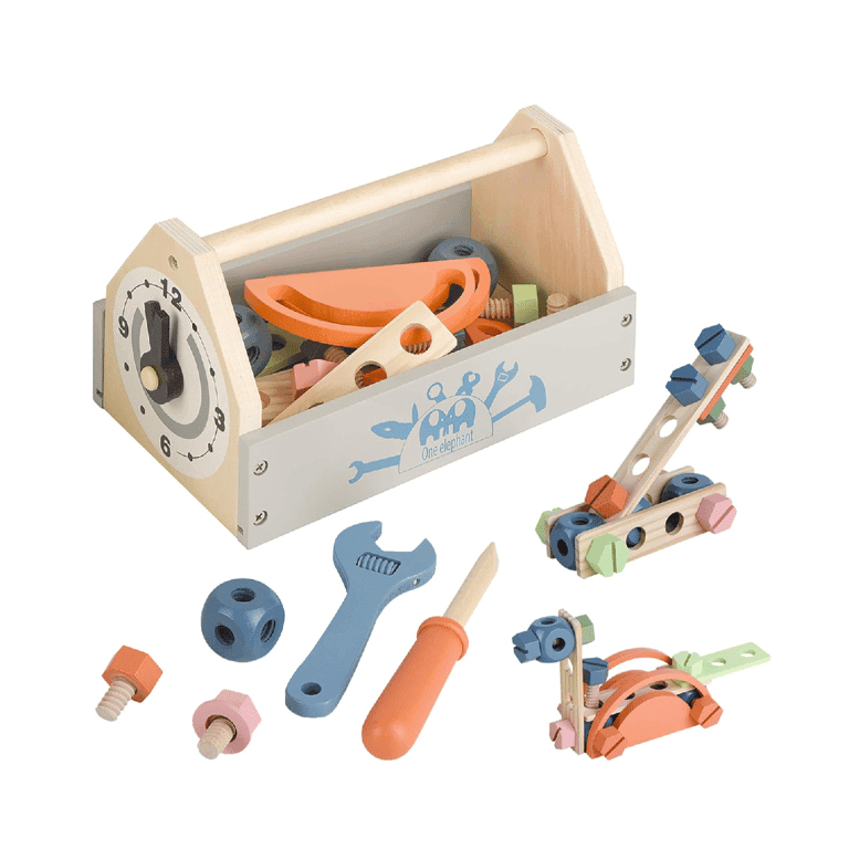 Childrens wooden tool set online