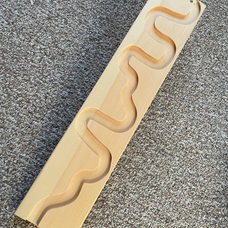 Montessori Knotty by Nature Wooden Marble Run Race Winding Track Set 24