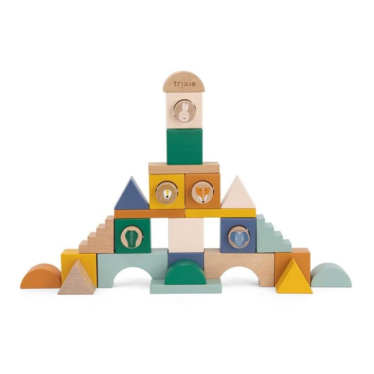 Montessori Trixie Stacking Blocks City 31 Pieces