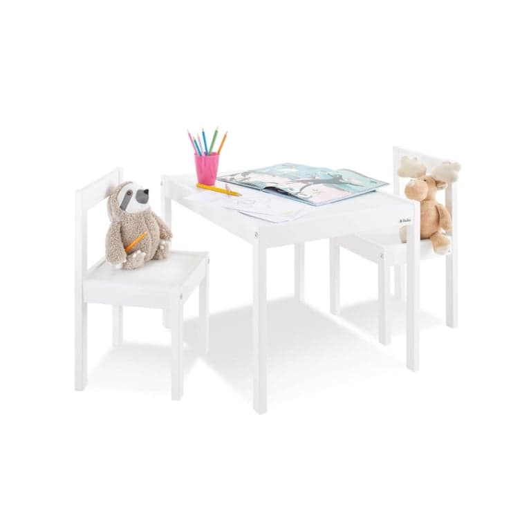 Pinolino Table and 2 Chairs Set Olaf White