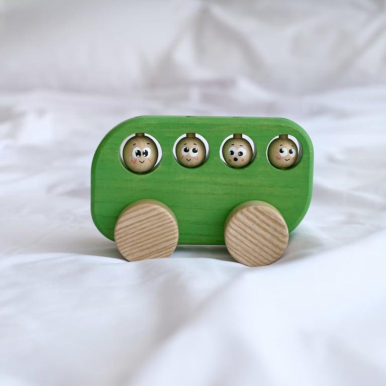 Montessori ODEAStoys Wooden Bus Green