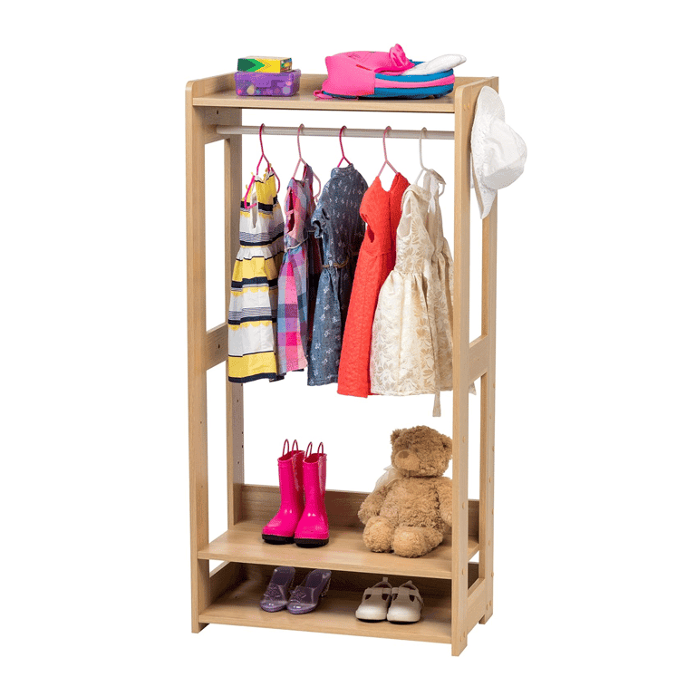 Montessori IRIS Clothing Rack Light Brown