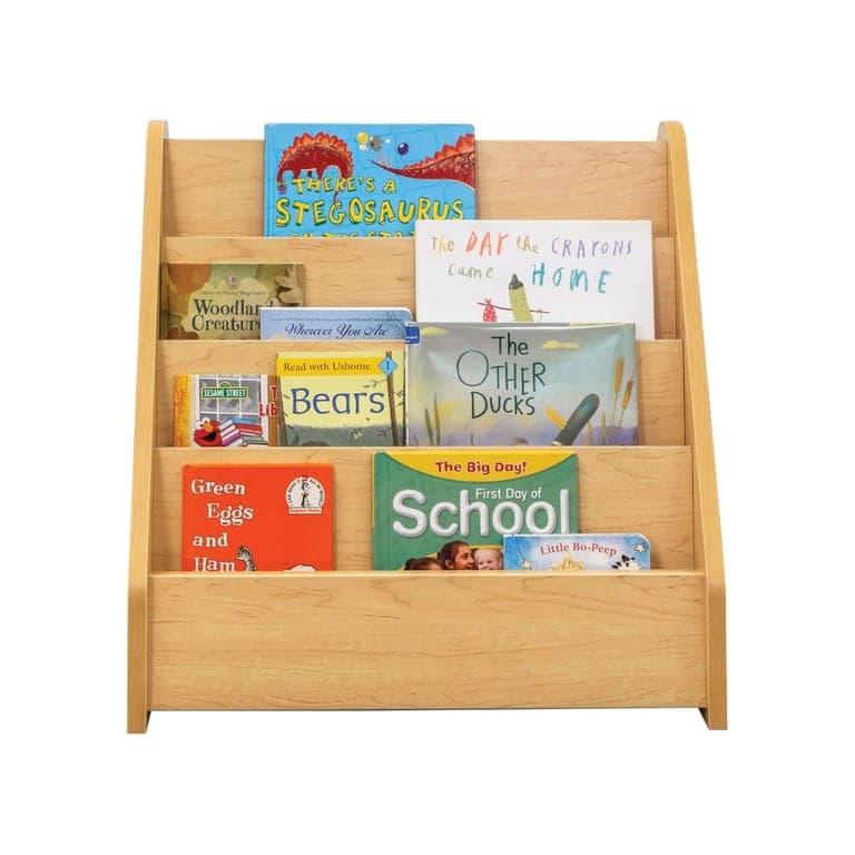 Tot Mate Kids' Book Display Shelf Maple Assembled